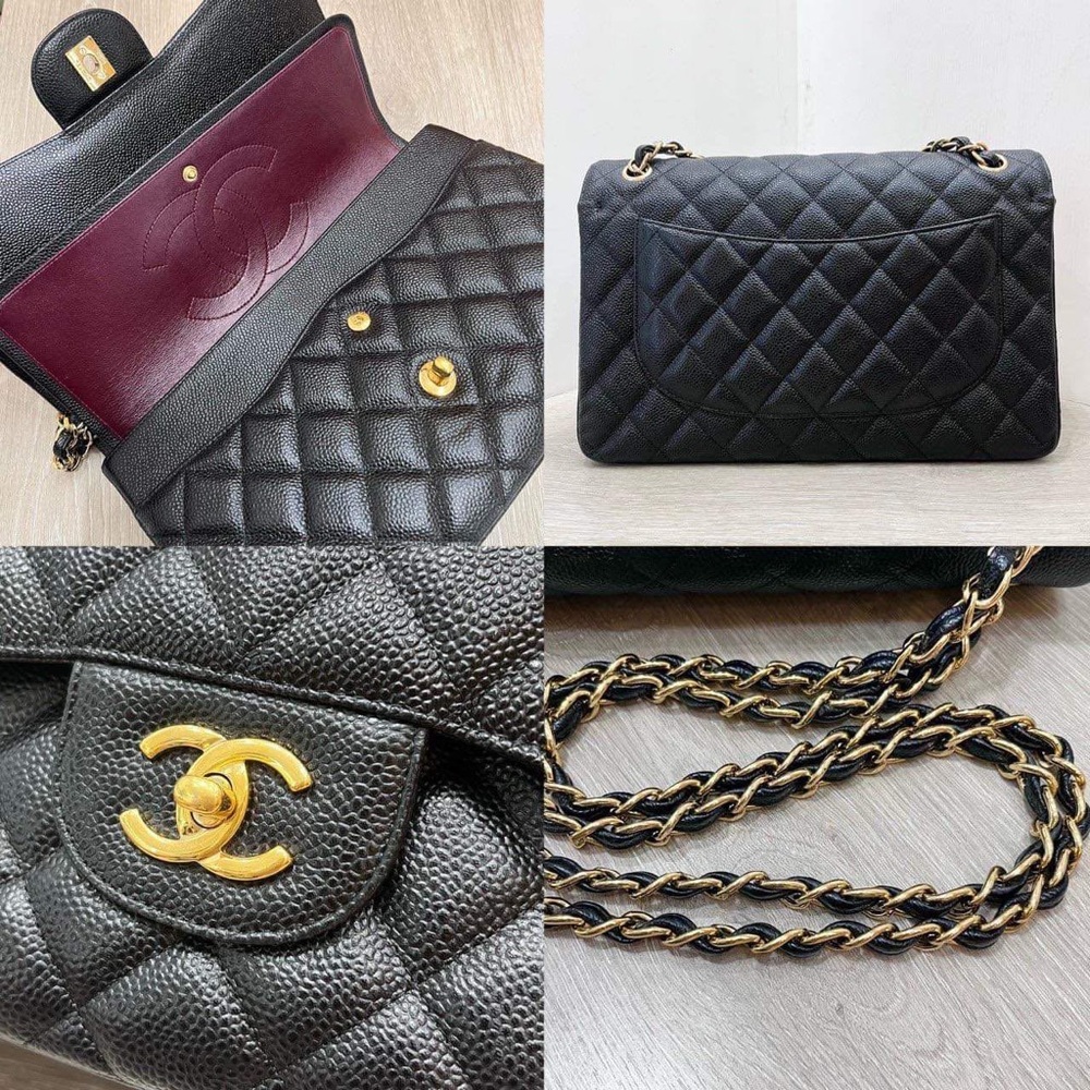 Chanel Jumbo caviar double flap